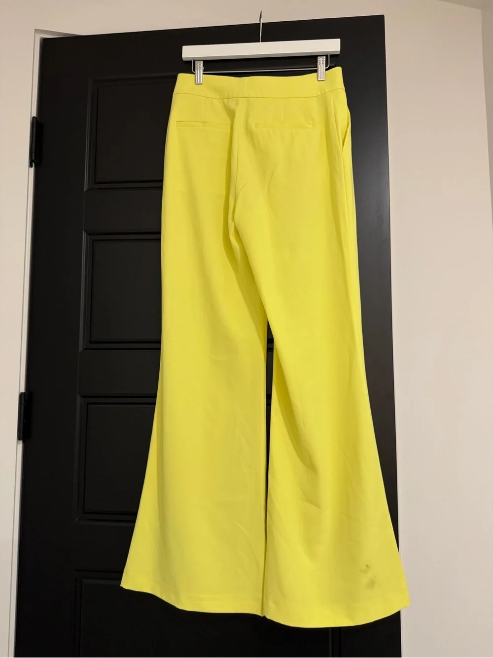 Alice + Olivia Yellow High Waist Wide Leg Trousers Pants Size 6